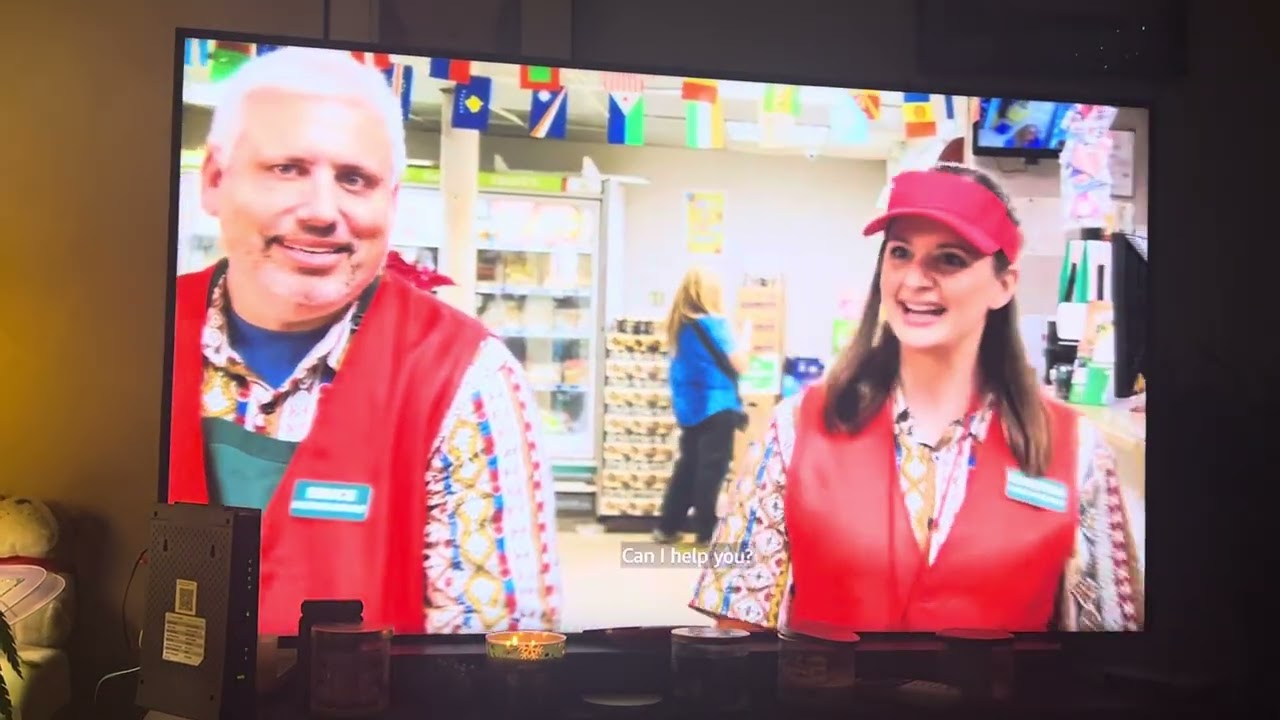 Supermarket scene from A Christmas Karen 