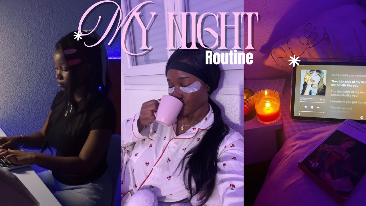 Night routine relaxante | cozy night | Selfcare + cuisine & plus| 🎟️💕