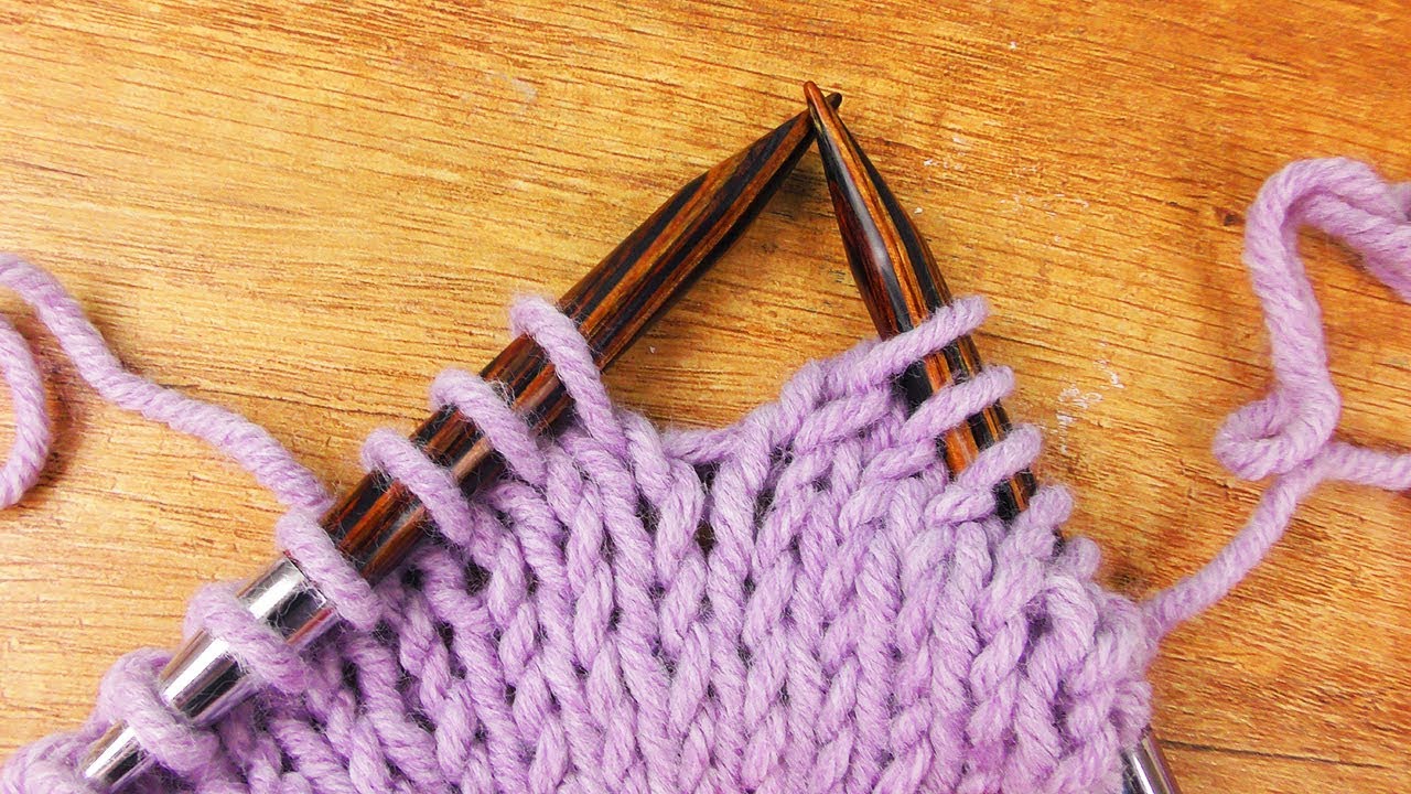 Linke Maschen Stricken | glatt rechts Stricken |Rand Maschen |Stricken für Anfänger |Stricken lernen