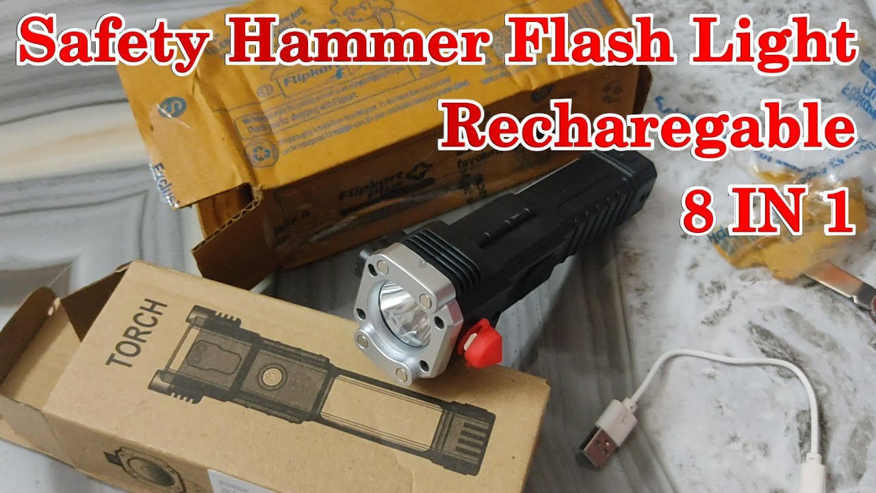 MZ S700 | LIFE SAVING LED TORCH | Glass Breaker | Seal Belt Cutter | 3modes Torch | 