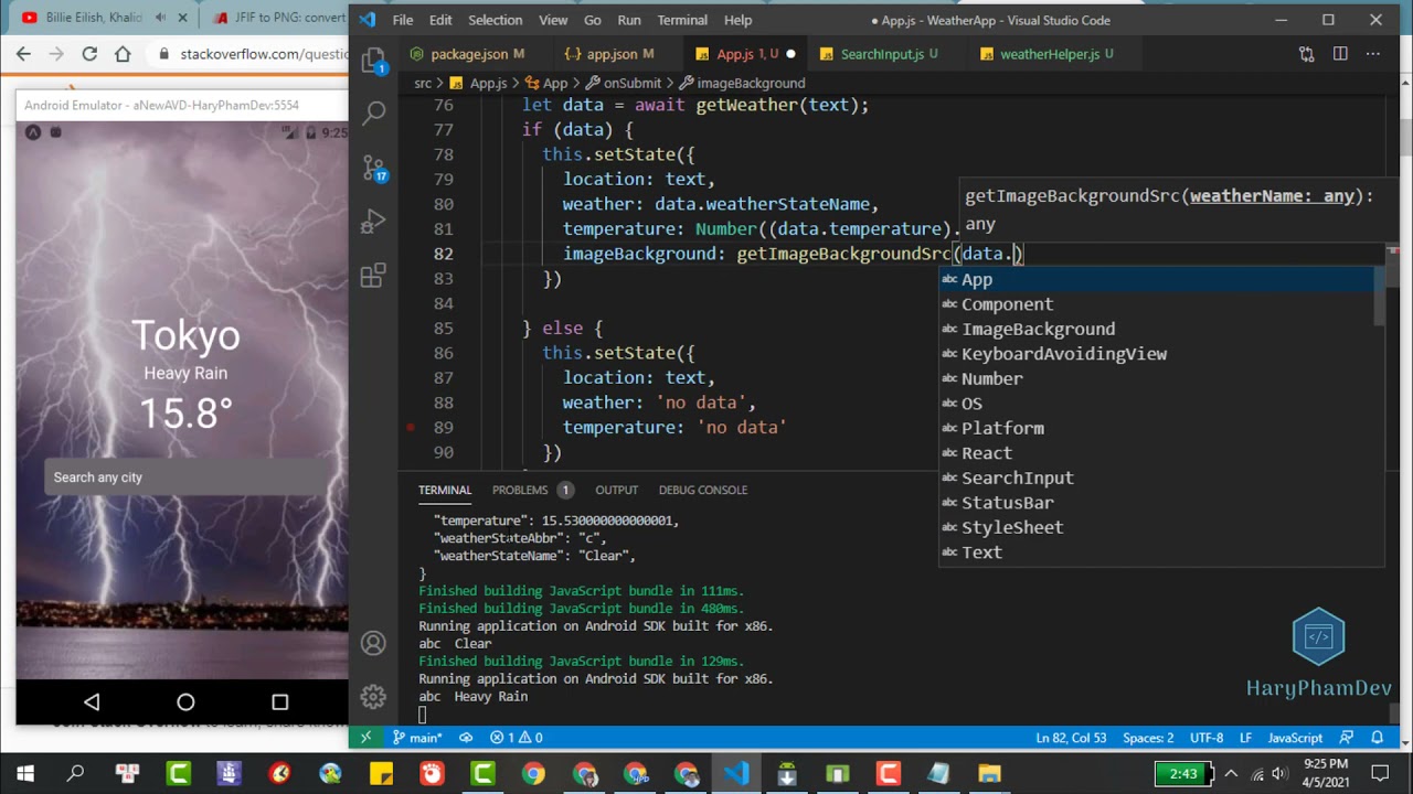React Native Speed Code - Build Weather app in 20 minutes