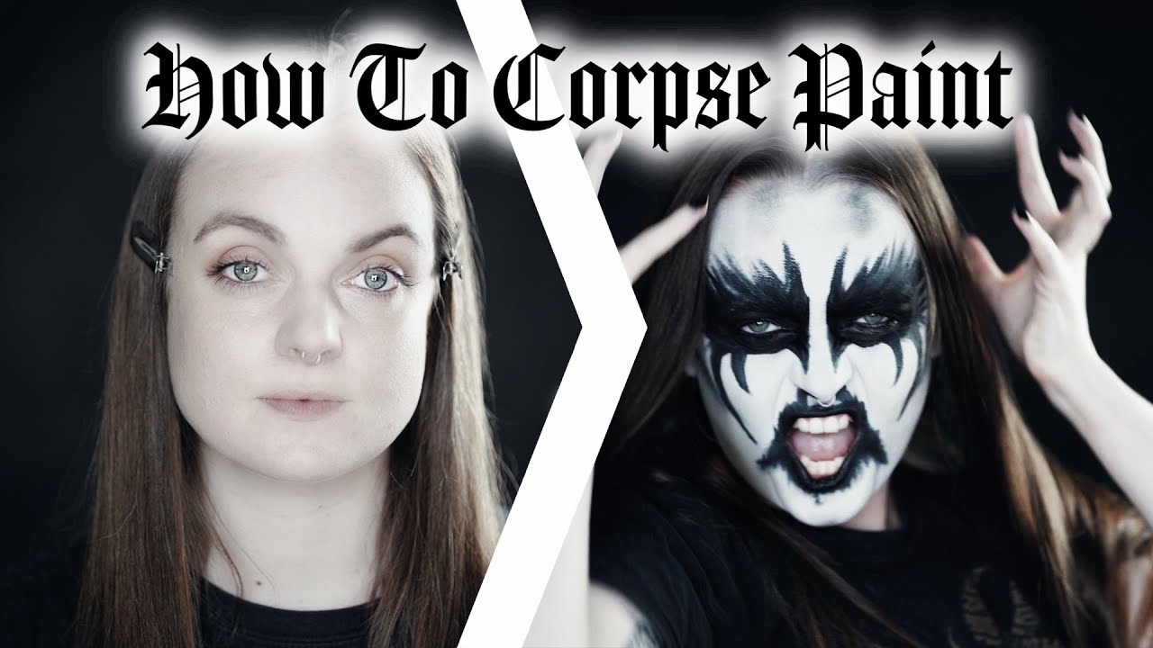 In Depth Black Metal Corpse Paint Tutorial | Products, Tools and Application | Borkkvlt