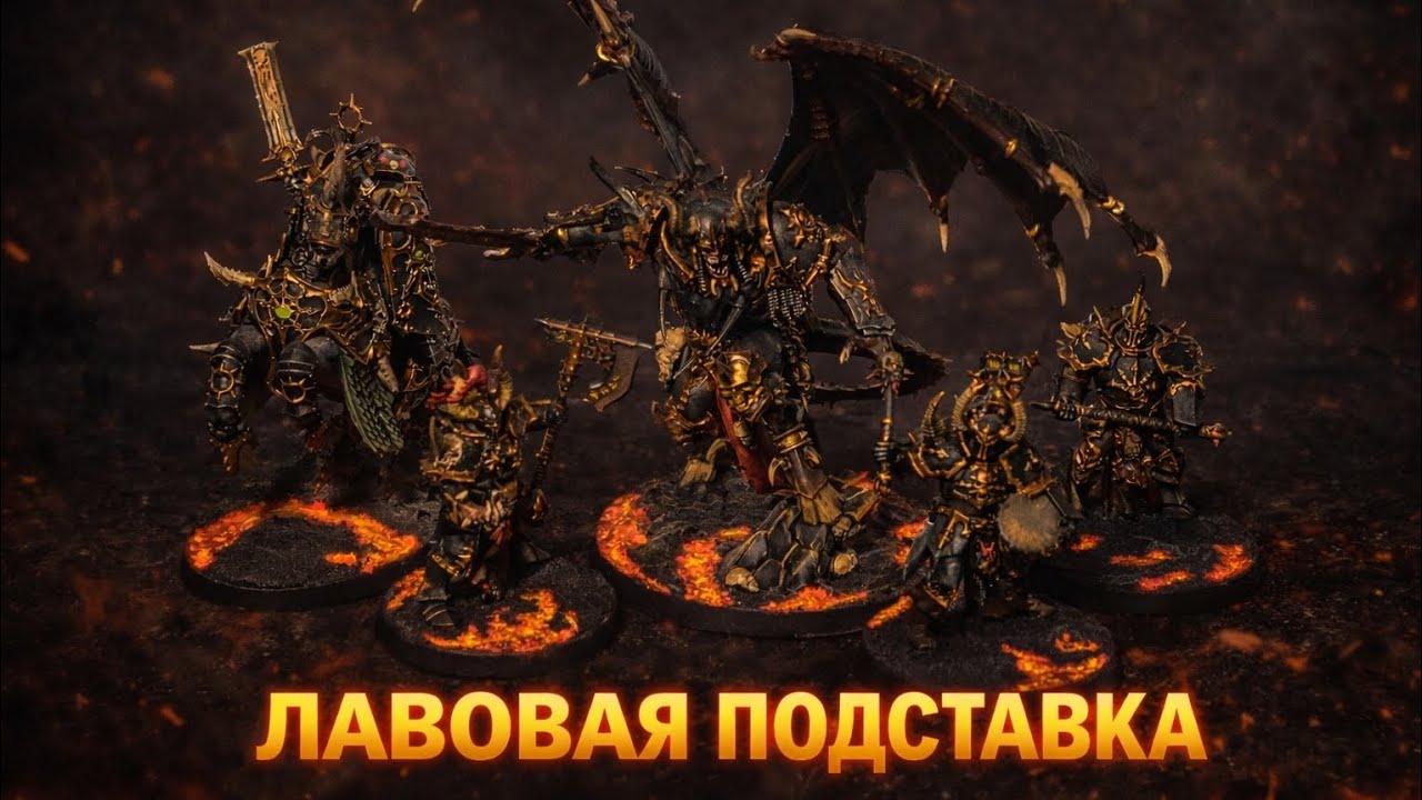 Как покрасить лавовую подставку для миниатюры | Лавовая база