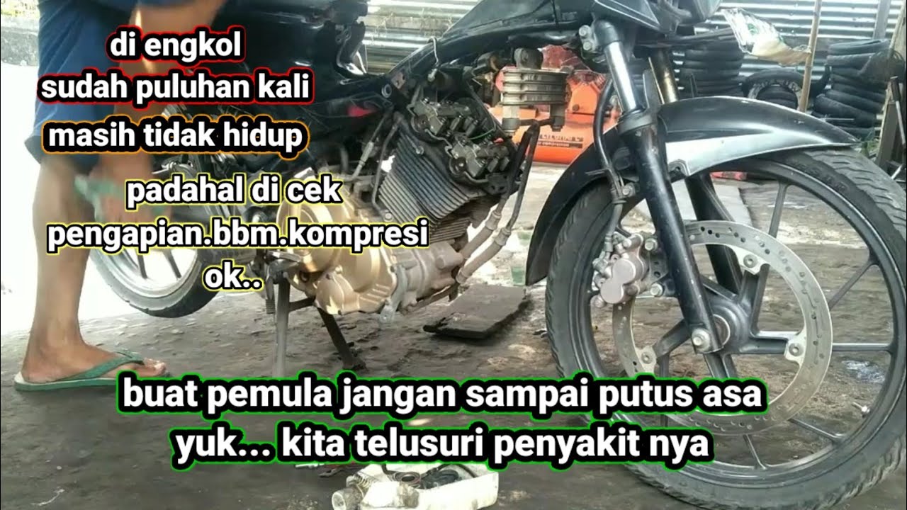 Salah satu penyebab Satria Fu 150 tidak bisa hidup ll padahal  di cek api BBM kompresi normal
