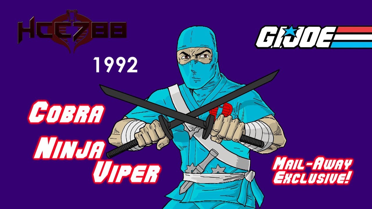 HCC788 - COBRA NINJA VIPER 1992 года! Обзор винтажной игрушки G.I. Joe!