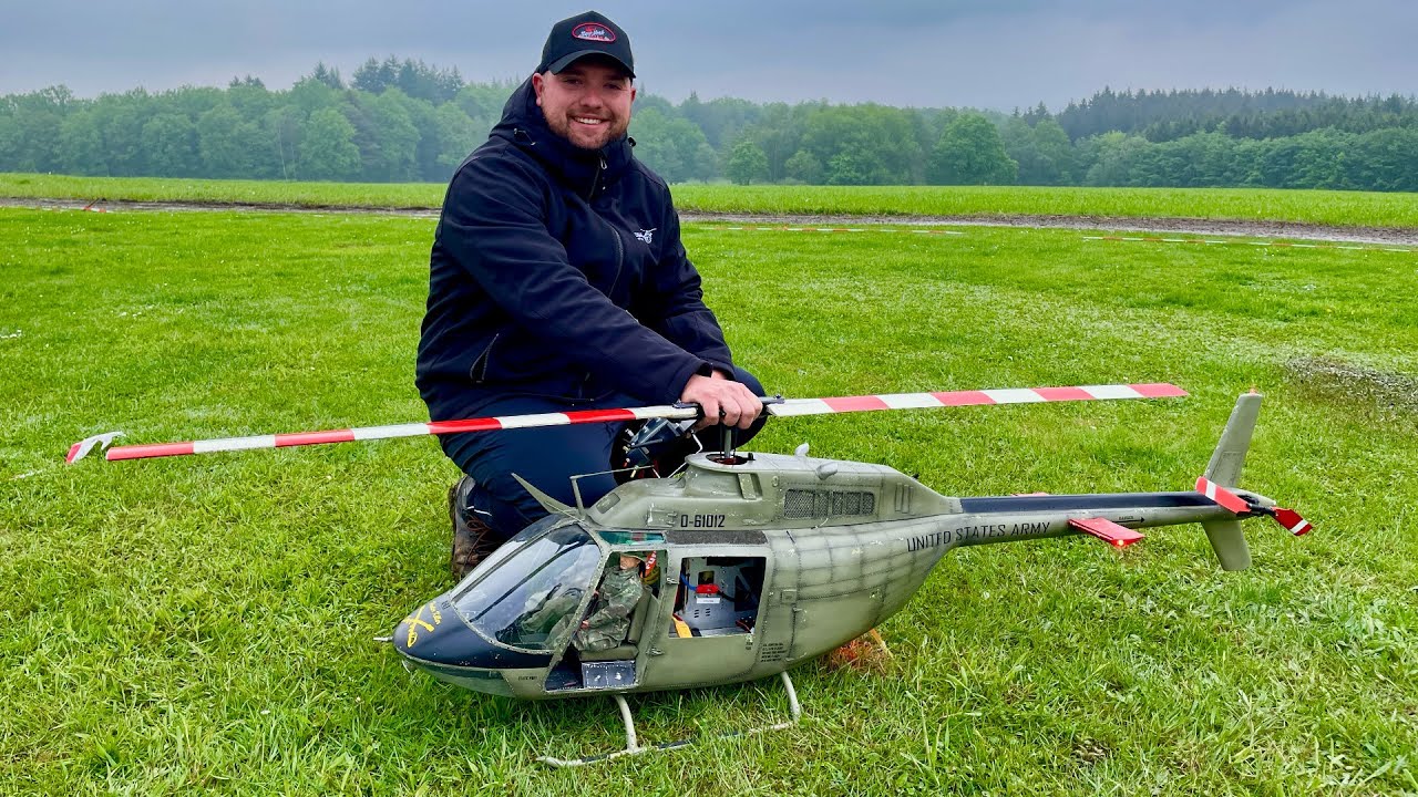 Beautiful XL Electric Bell OH-58 - not a Jet-Ranger - nice flying from Fabian Endisch