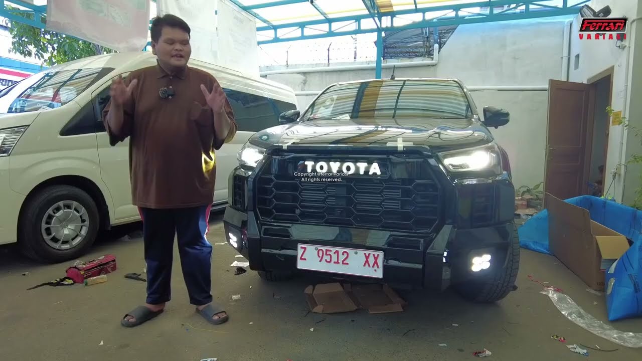 HILUX UPGRADE TUNDRA HITAM DARI JABAR | FERRARI VARIASI SURABAYA