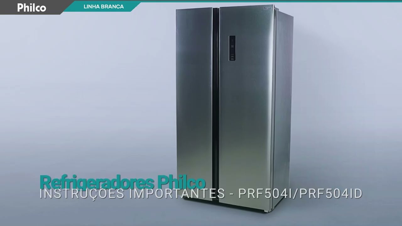 Refrigeradores Philco PRF504I e PRF504ID | Instru&ccedil;&otilde;es importantes