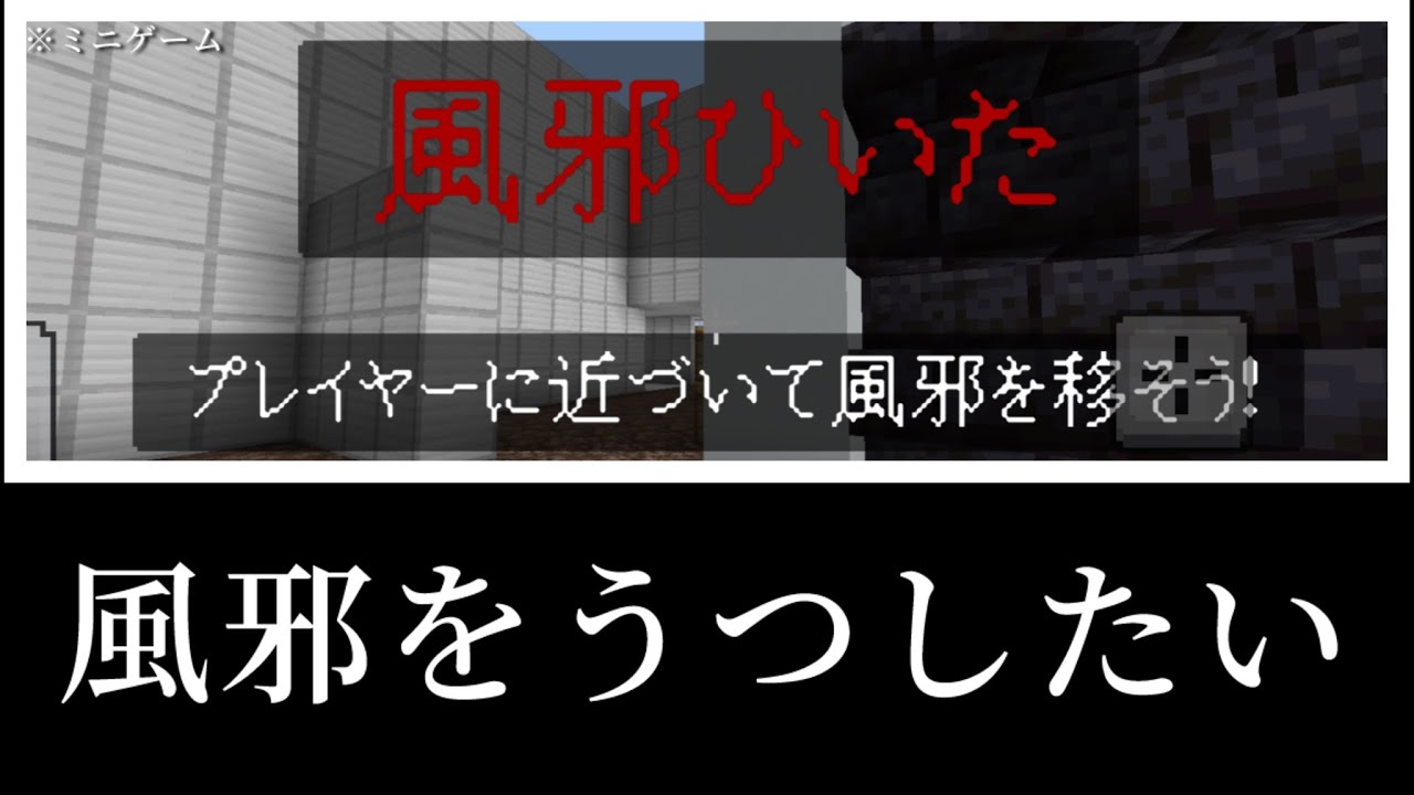 【マイクラ】風邪を移して自分は治る【コマンド】