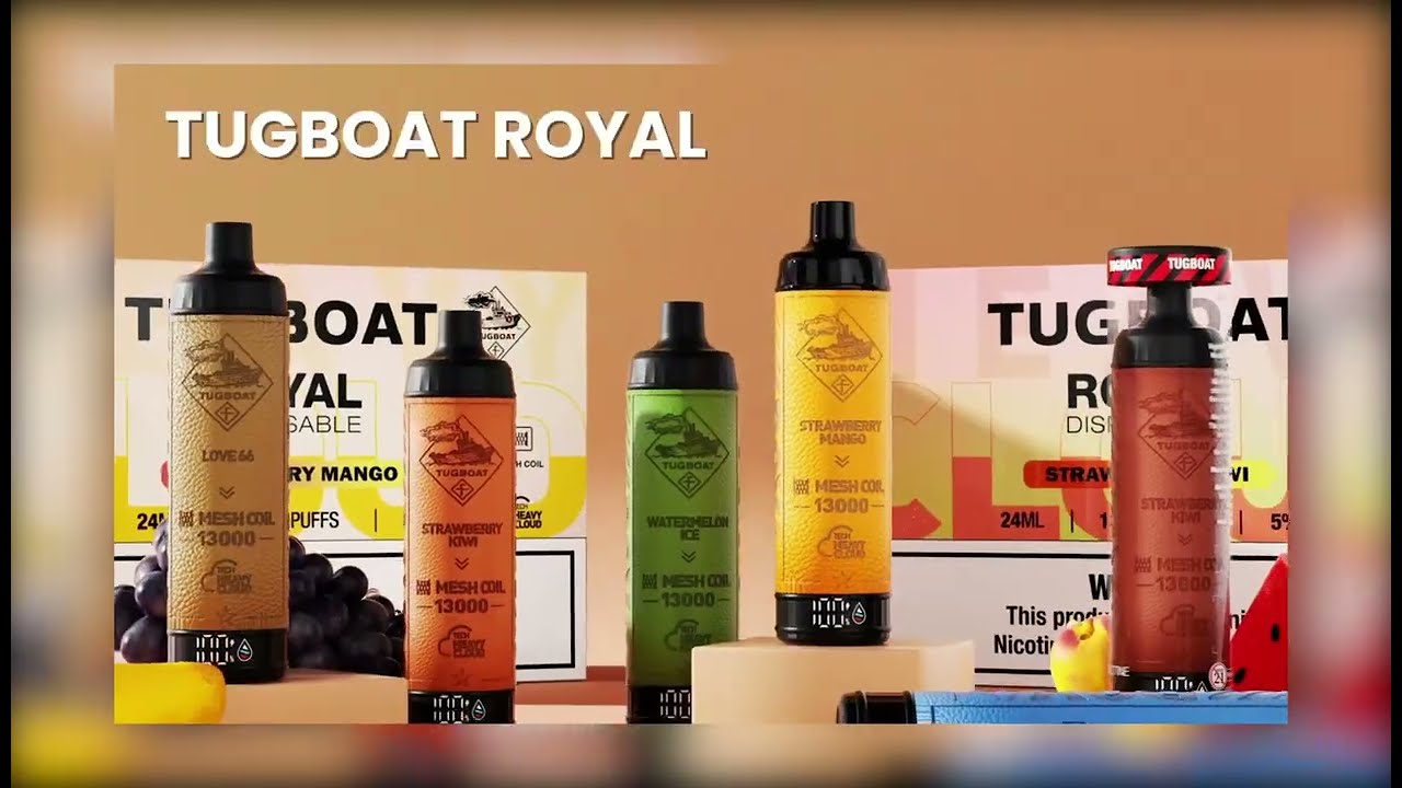 TUGBOAT ROYAL DTL Disposable 13000 - HEAVY CLOUD