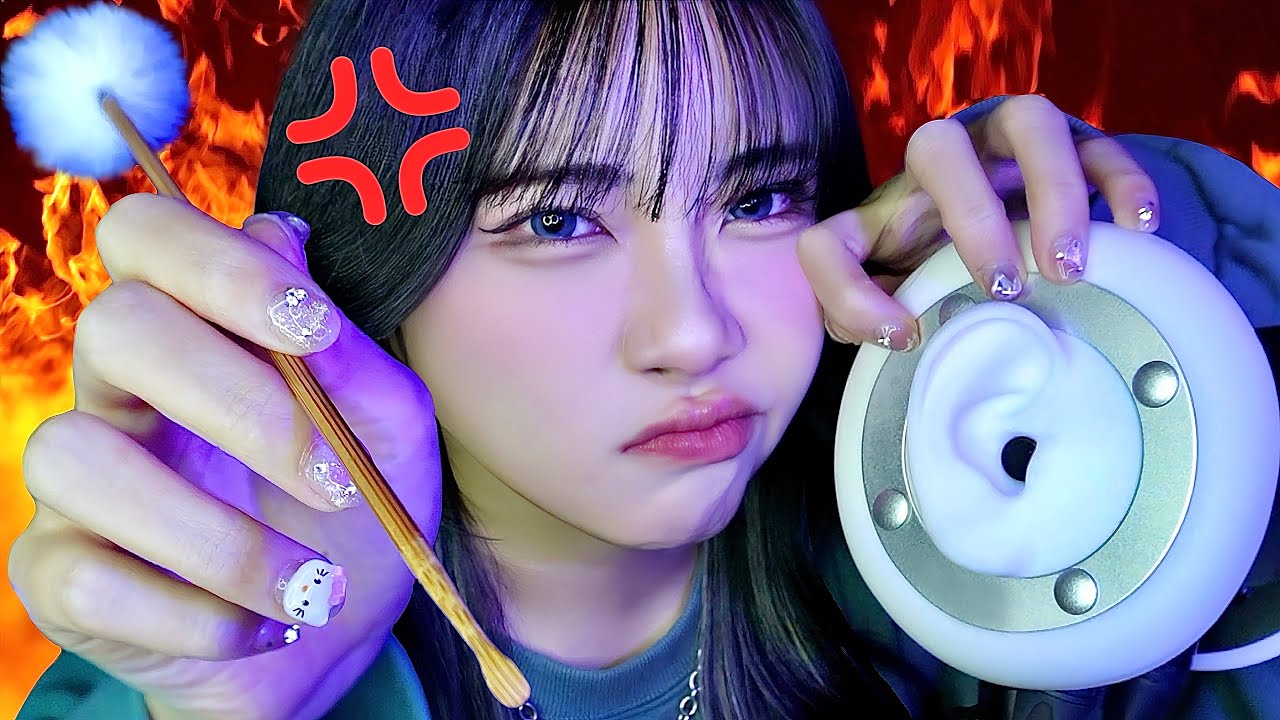 【ASMR】雑な耳かきロールプレイ👂💥