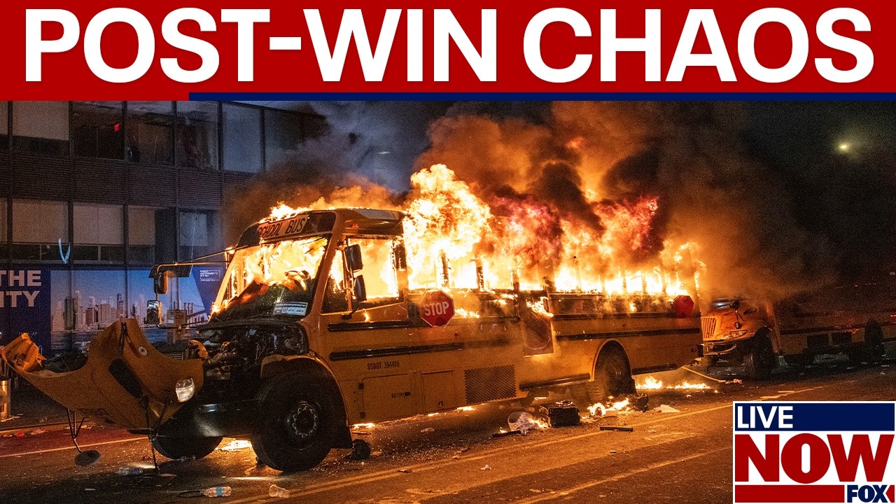 NYC chaos: Buses torched, people stabbed after Knicks NBA victory, NYPD says