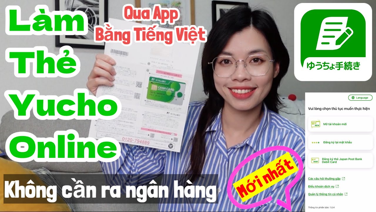 Hướng Dẫn Làm Thẻ Yucho Online Qua App Tiếng Việt - Quyen in JAPAN✅