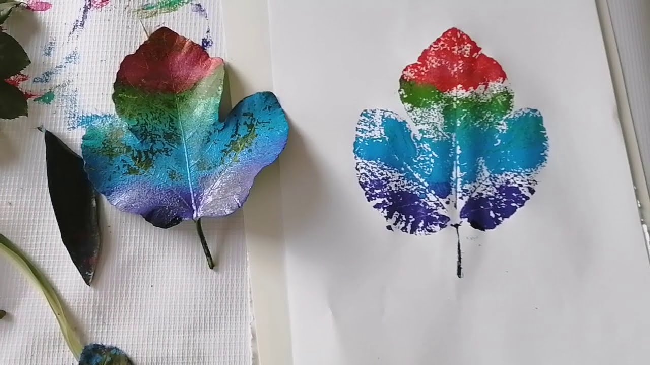 Estampado con hojas naturales