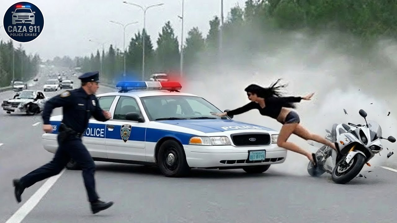 65 Real-Life Crime Shocking Moments High-Speed Police Chases Caught on Dashcam!