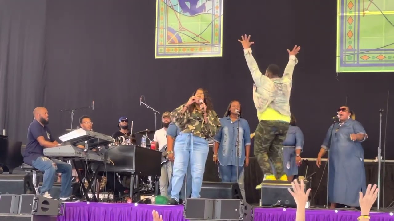 Evangelist Jackie Tolbert, “Yes, He Will”, Gospel Tent, New Orleans JazzFest, May 8, 2022