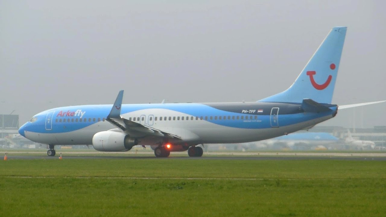 ArkeFly ► Boeing 737-800 ► Takeoff ✈ Amsterdam Airport Schiphol