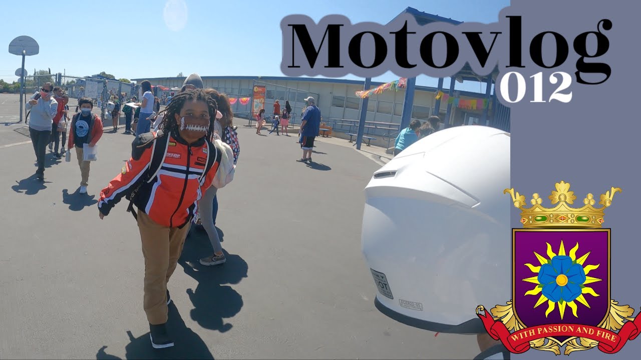 Getting picked up by your cool sister on a Motorcycle