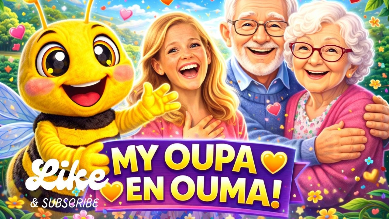 My oupa en ouma- Afrikaanse kinderliedjie/ Bee-Bee die By Opvoedkundige Afrikaanse liedjie