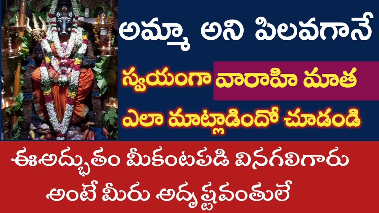 వారాహి దేవి స్వయంగామాట్లాడిన మిరకిల్ |Varahidevi miracle |saibaba advice@Pavithratalks @saipalukulu
