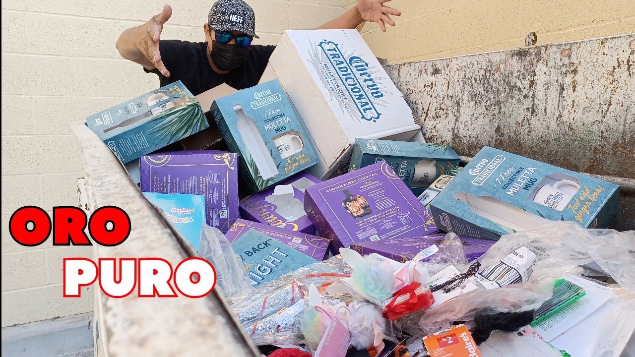 😱TODO ESTO estaba en la BASURA. cuanto DINERO crees que hay aqui #loquetiranenUSA #dumpsterdiving