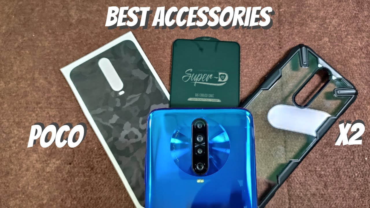 Best Accessories For Poco X2 || cover,screen guard,skin ||