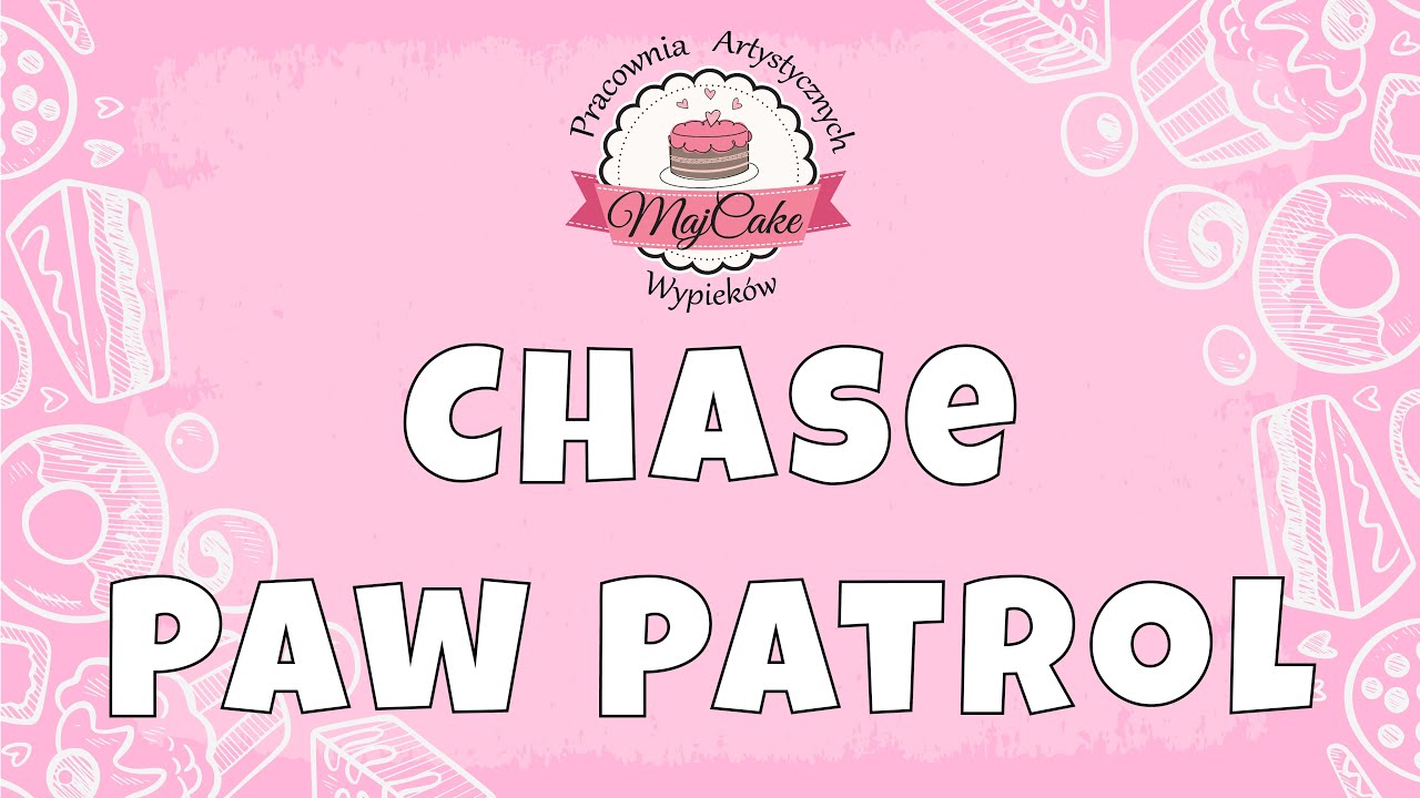 Chase from Paw Patrol Cake Fondant Topper | Figurka Chase z masy cukrowej na tort - MajCake ♥️