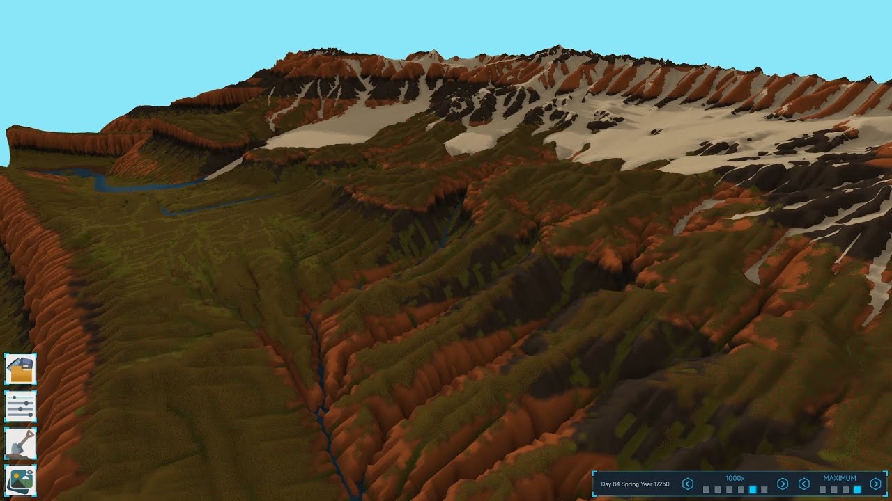9 minutes of relaxing mountains erosion
