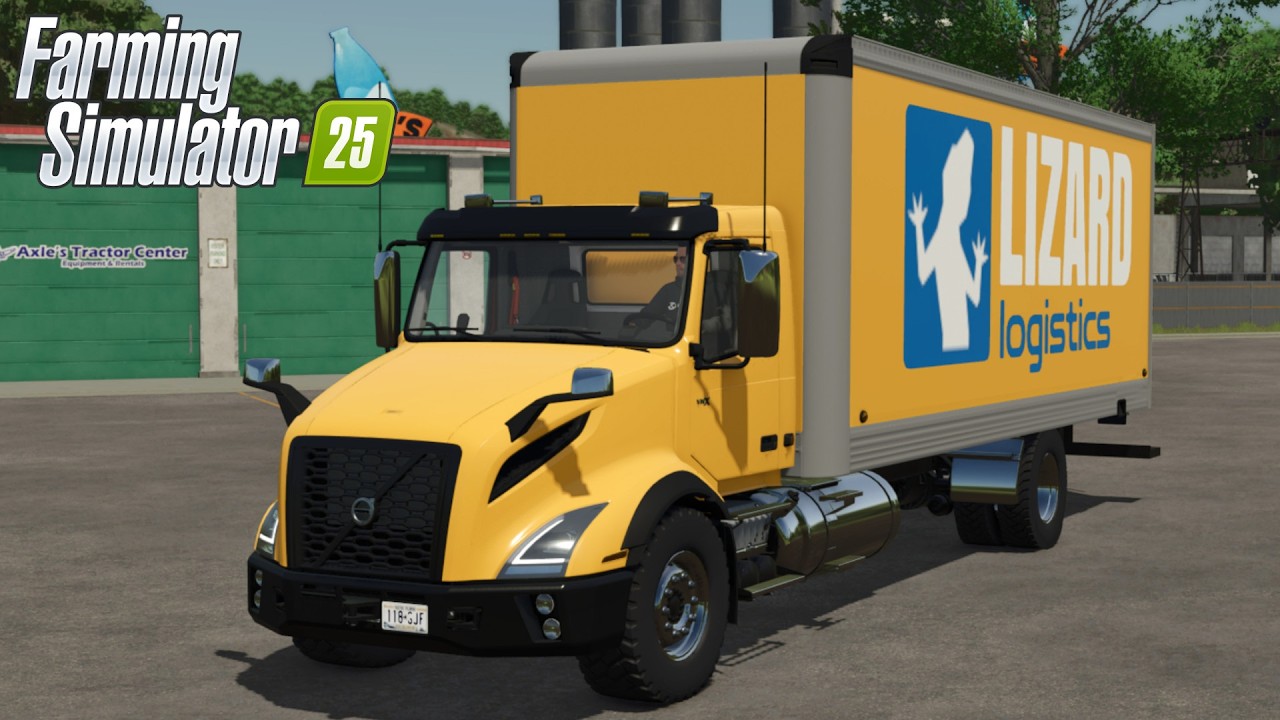 FS25 - Volvo VNX 300 Box Truck - NEW TRUCK MOD for Farming Simulator 2025 GAMEPLAY