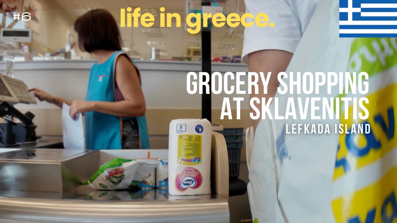 Greek Supermarket + Shopping at Sklavenitis | Lefkada Island 🇬🇷 Life in Greece Vlog #6