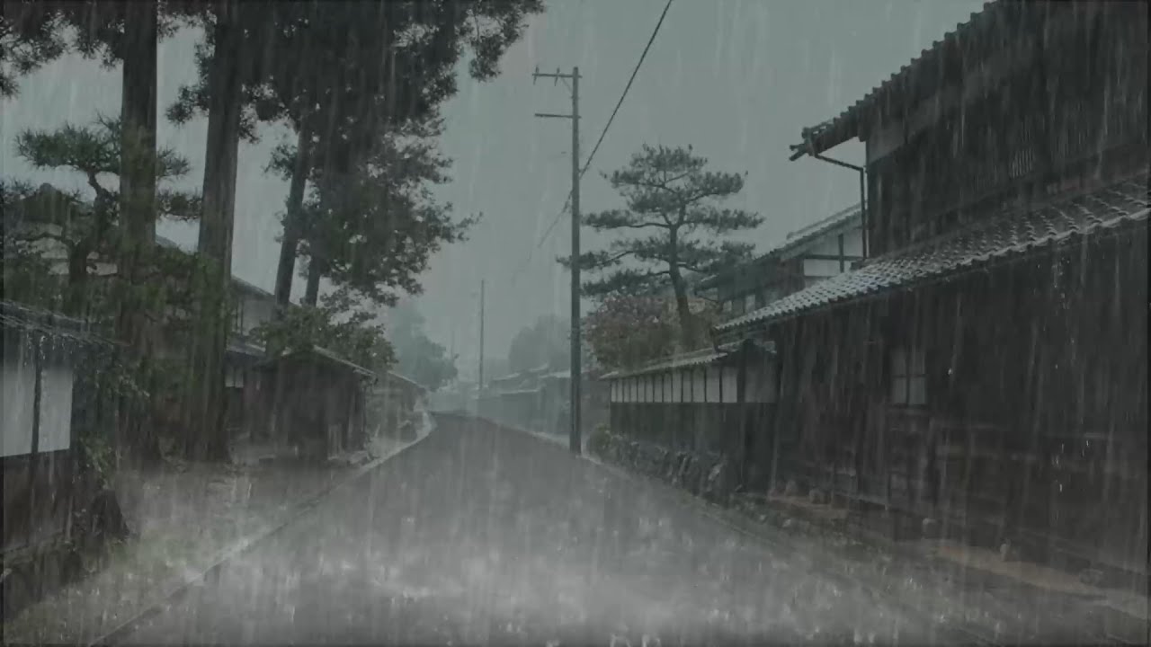 Rain Sounds For Sleeping 😴 Fall Asleep Fast and Relax With Heavy Rain & Thunderstorm At Night