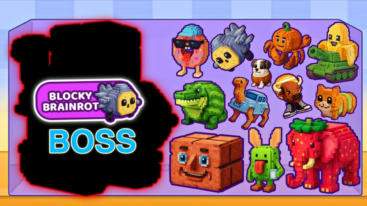 Merge Fellas BLOCKY BRINROT Gameplay Walkthrough Reaching Max Level &times;2 | Brainrot New Update