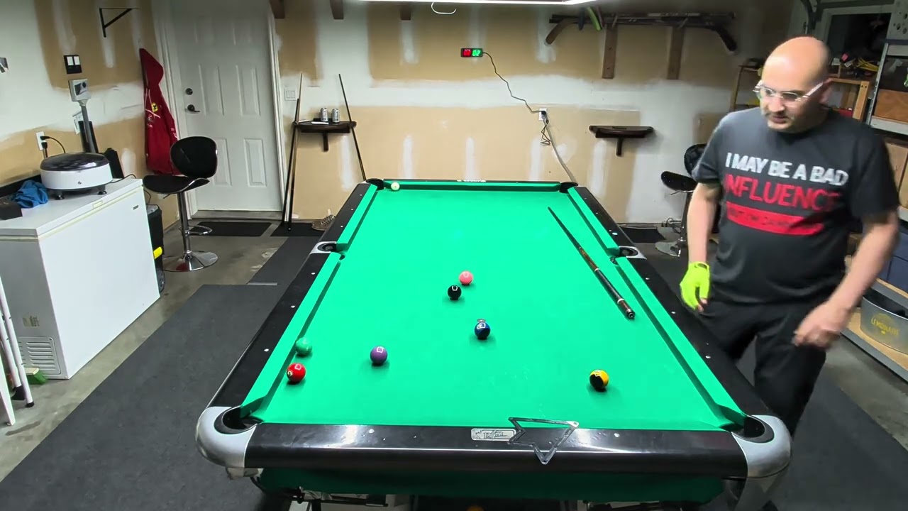 10 ball race to 7. Tightened the cloth!