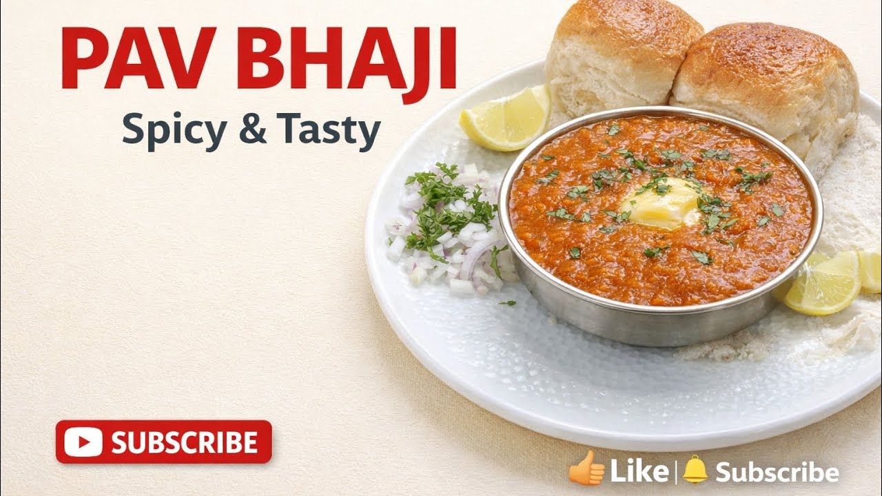 Homemade Pav Bhaji Recipe 😋🔥| Easy & Tasty