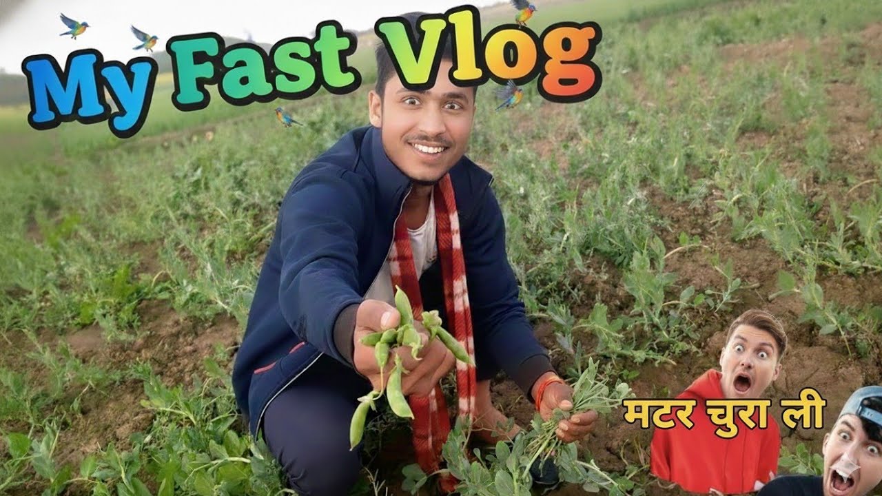 खेत में मटर चुरा ली 😅 | गाँव की सच्ची कहानी | Saurabh ka Gyaan👉@GauravRaj5566🤣#comedy#trending#vlog 
