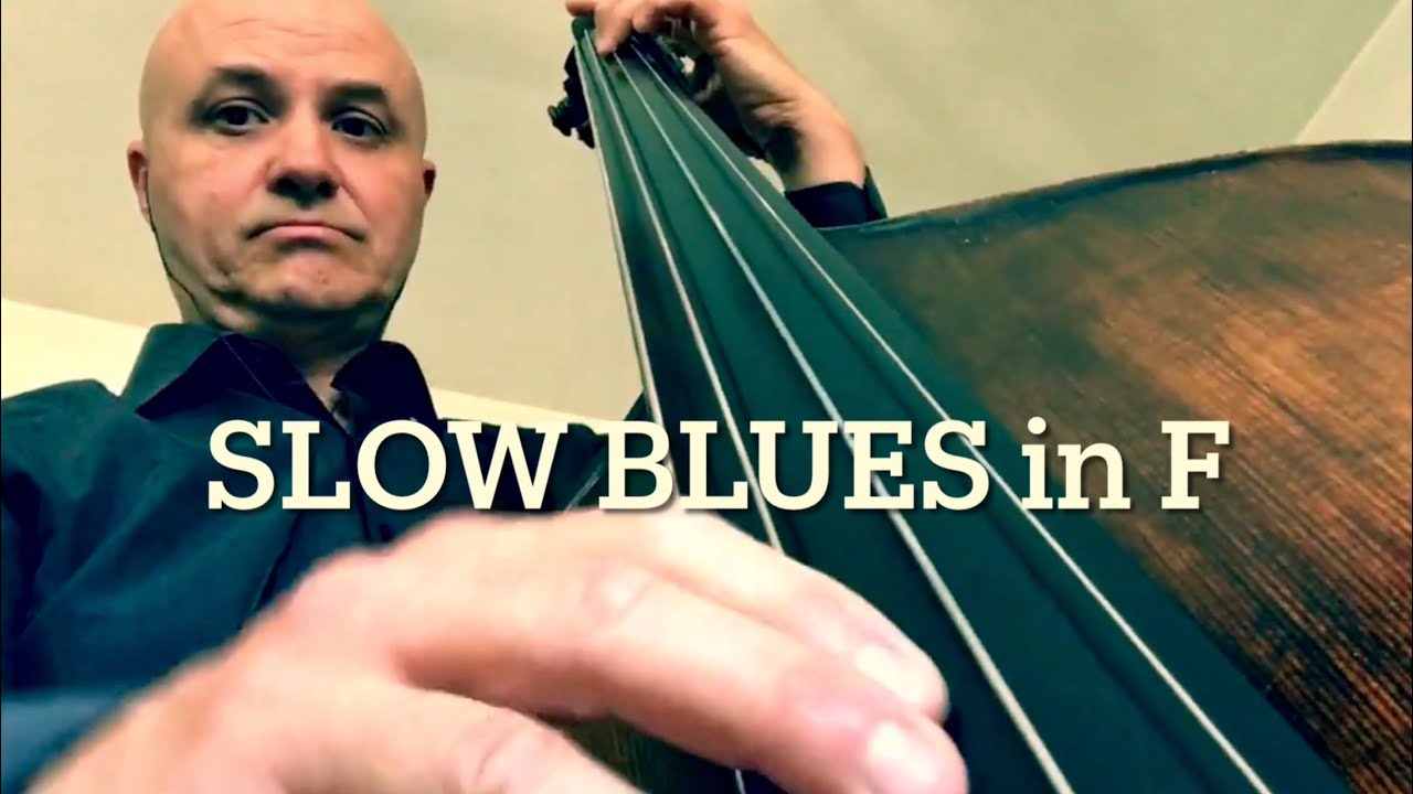 Slow Blues in F Bass Line Play Along Backing Track