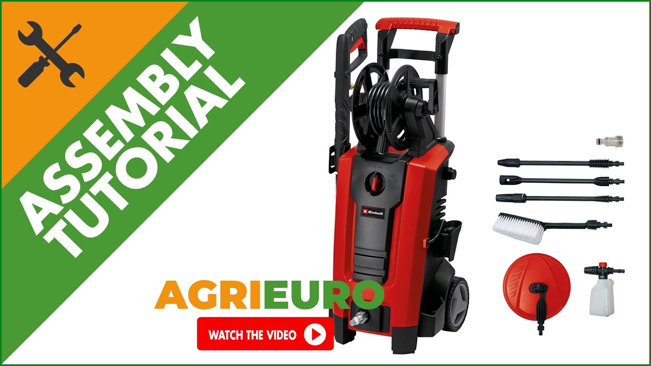 Einhell TE-HP 140 Cold Water Pressure Washer - 7 L/min flow rate - Assembly tutorial