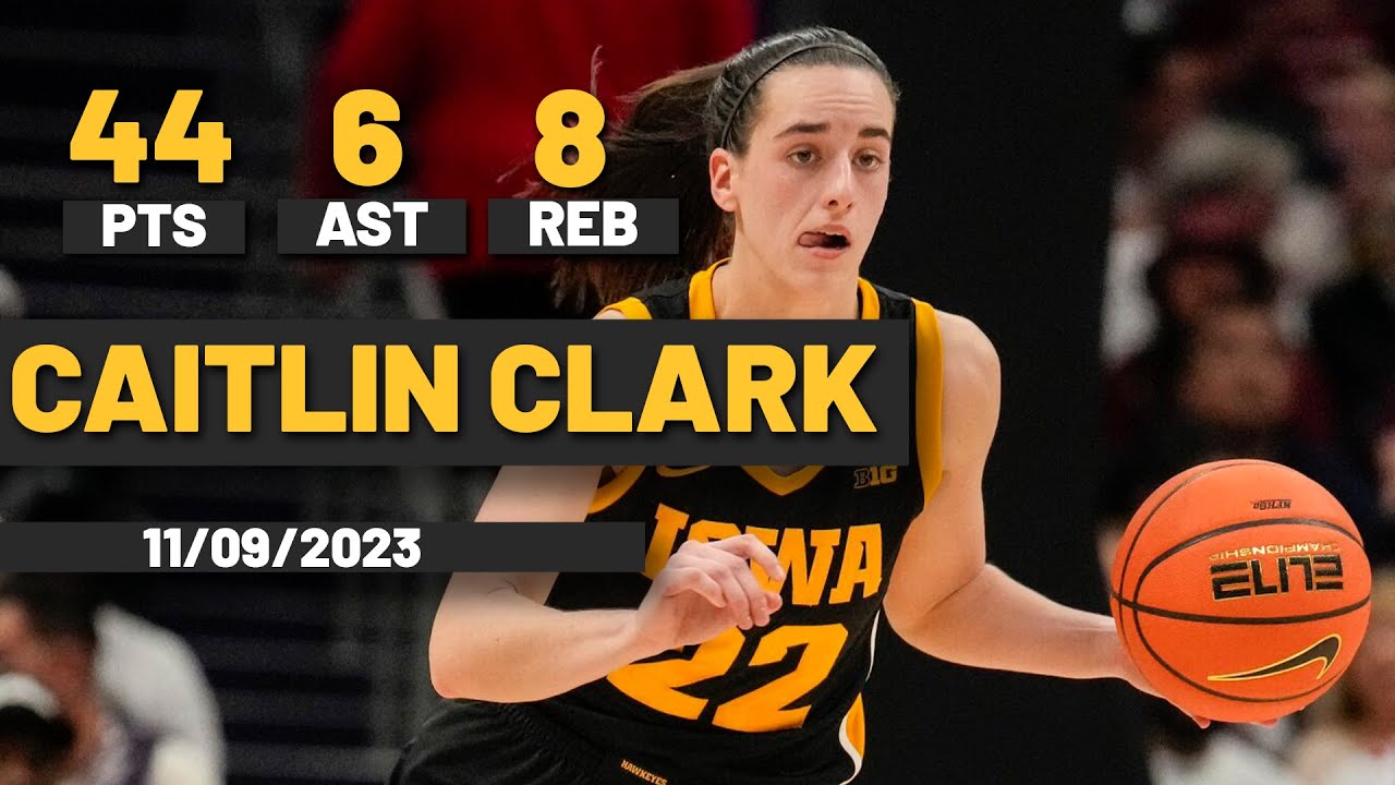 Caitlin Clark scores 44 points as No. 3 Iowa holds off No. 8 Virginia Tech