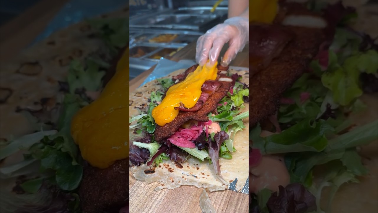 The BEST WRAPS in NEW YORK CITY?! 🌯🫓🔥😯 #DEVOURPOWER #NYC