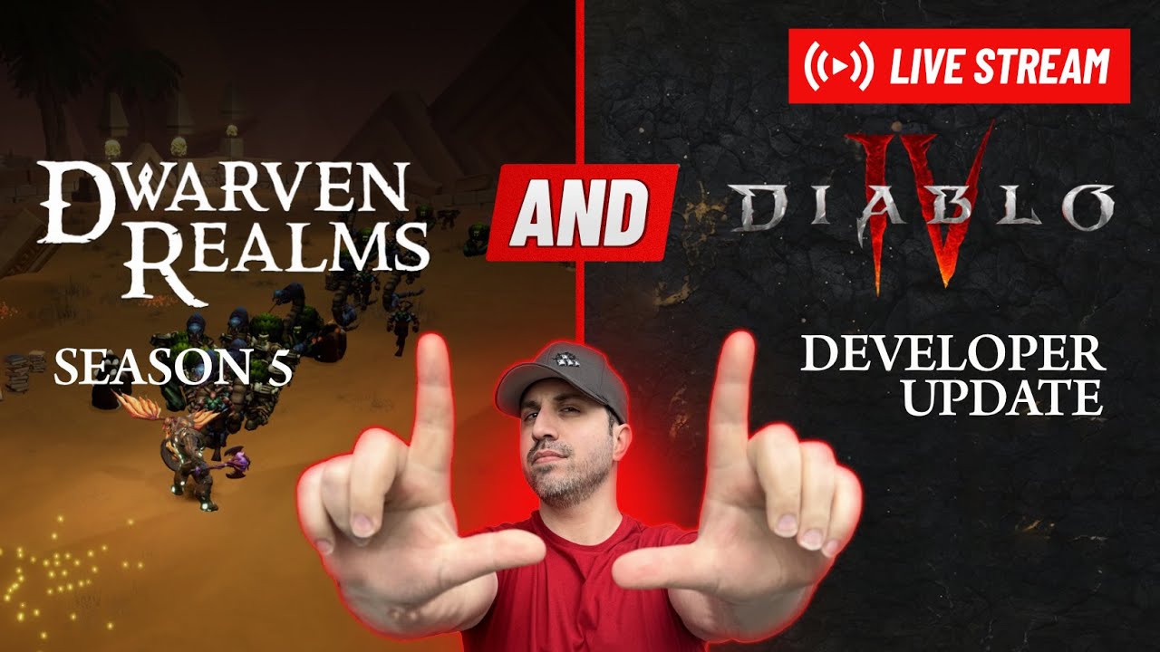 Busy Busy Day... Dwarven Realms Season 5 Launch & Diablo 4 Season 11 Campfire Watch Party!!