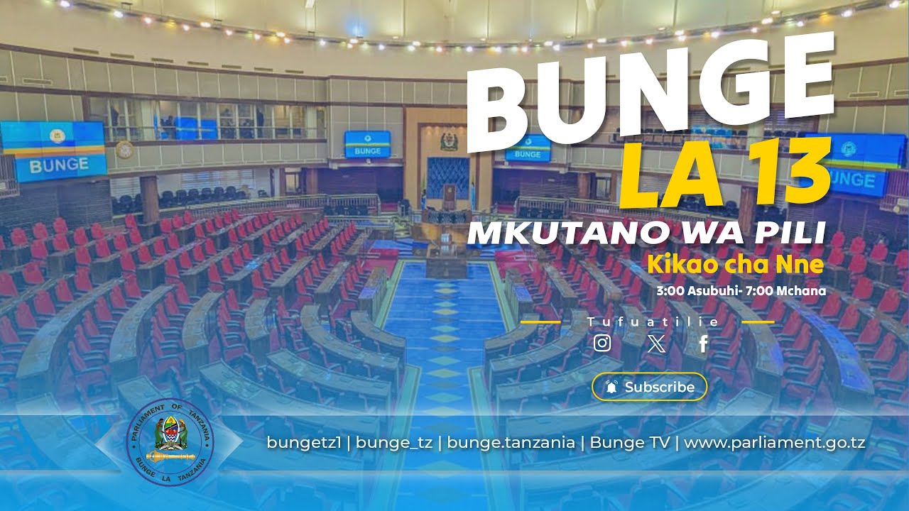 #BUNGELIVE. BUNGE LA KUMI NA TATU, MKUTANO WA PILI, KIKAO CHA  NNE, TAREHE 30 JANUARI, 2026