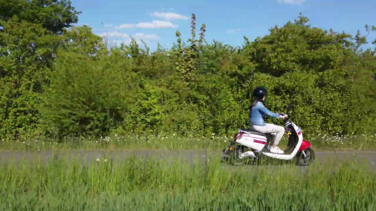 4K Dji Mini 2 Drone Flying Following My Sister On The Electric Scooter