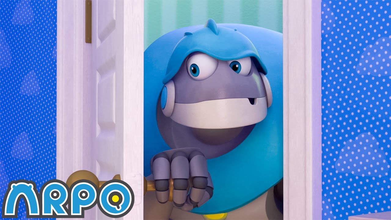 Teddy Bear Trouble - Who's there! 🫨 | ARPO The Robot | Robot Cartoons for Kids | Moonbug Kids