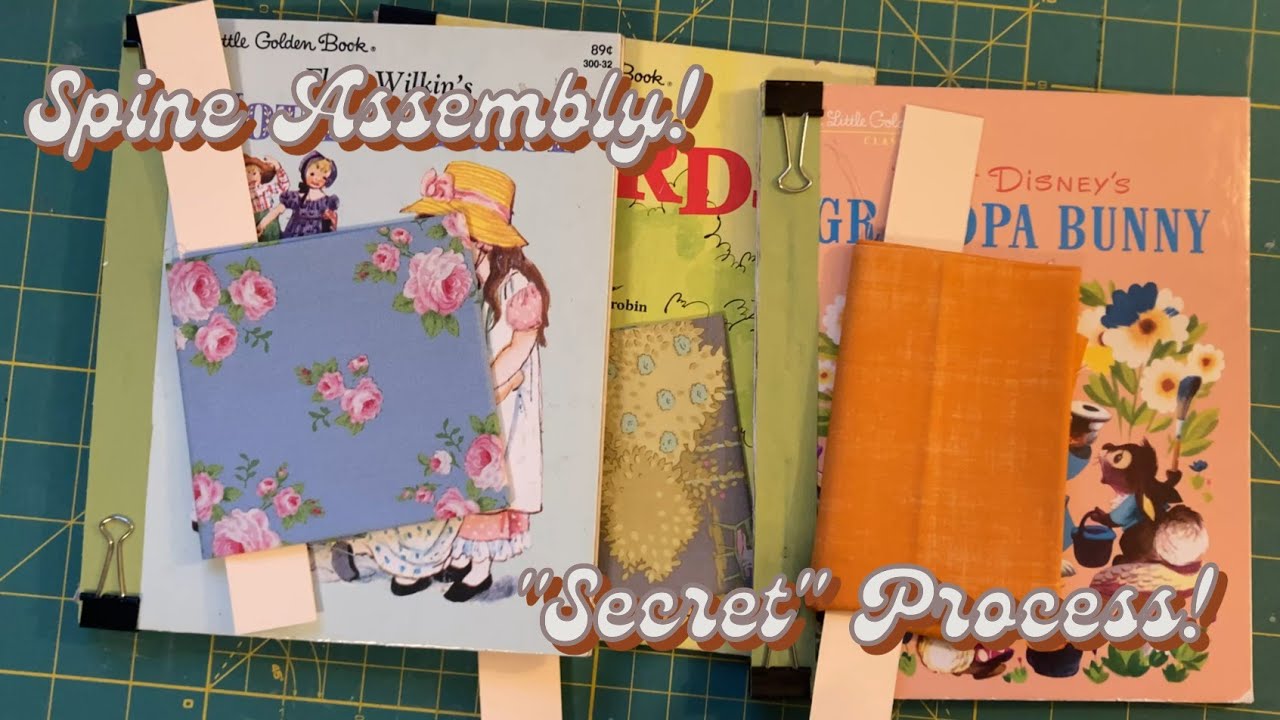 THE SECRET TO STRONG SPINES! 🤫 Little Golden Book Junk Journal Construction with Sports Tape