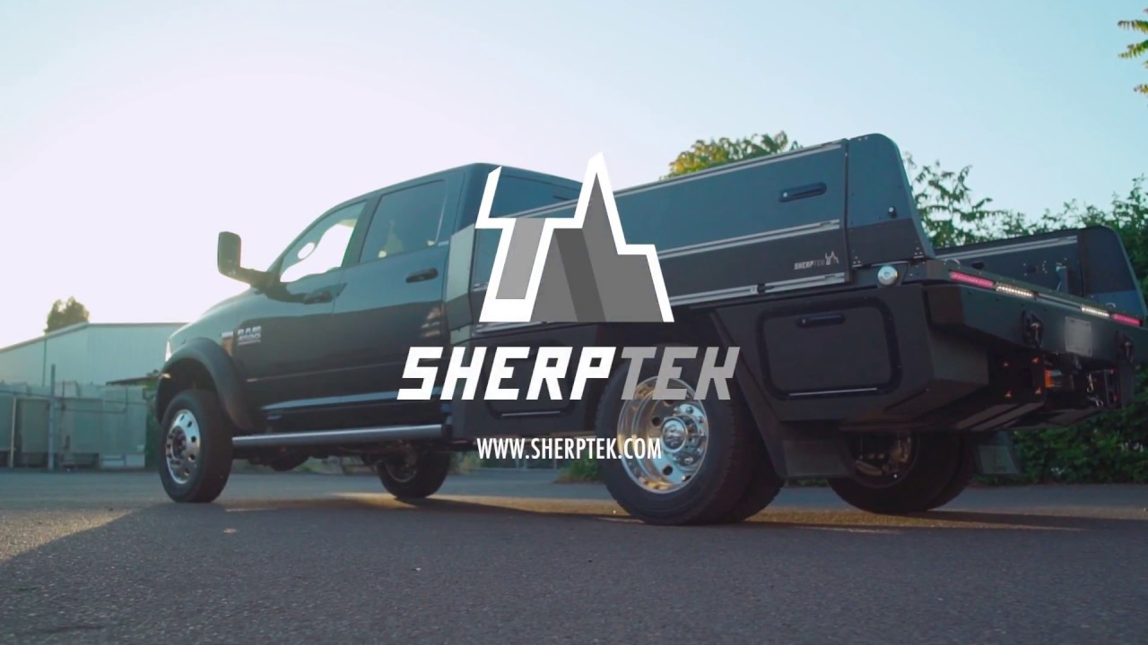 A SherpTek modular truck bed replacement system: Ram 4500 chassis cab + HOST Mammoth