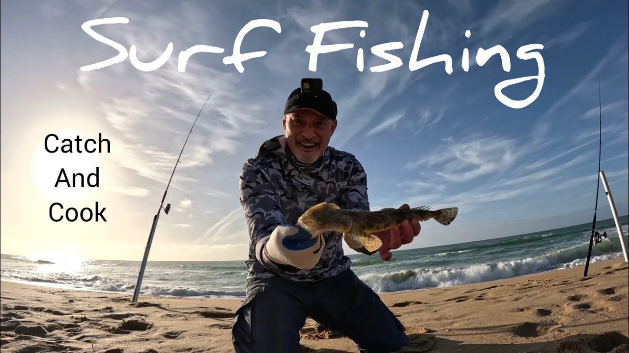 Surf Fishing. Green Surf Popper Strikes Again! Crab Hoop Net. Epic Cook up!. ep127