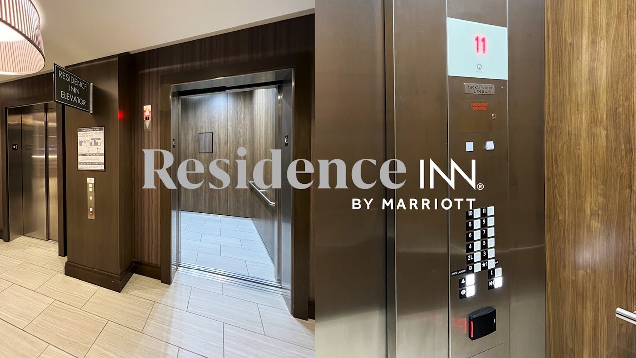 AWESOME Schindler 5500 Traction Elevators - Residence Inn - Oakland, CA