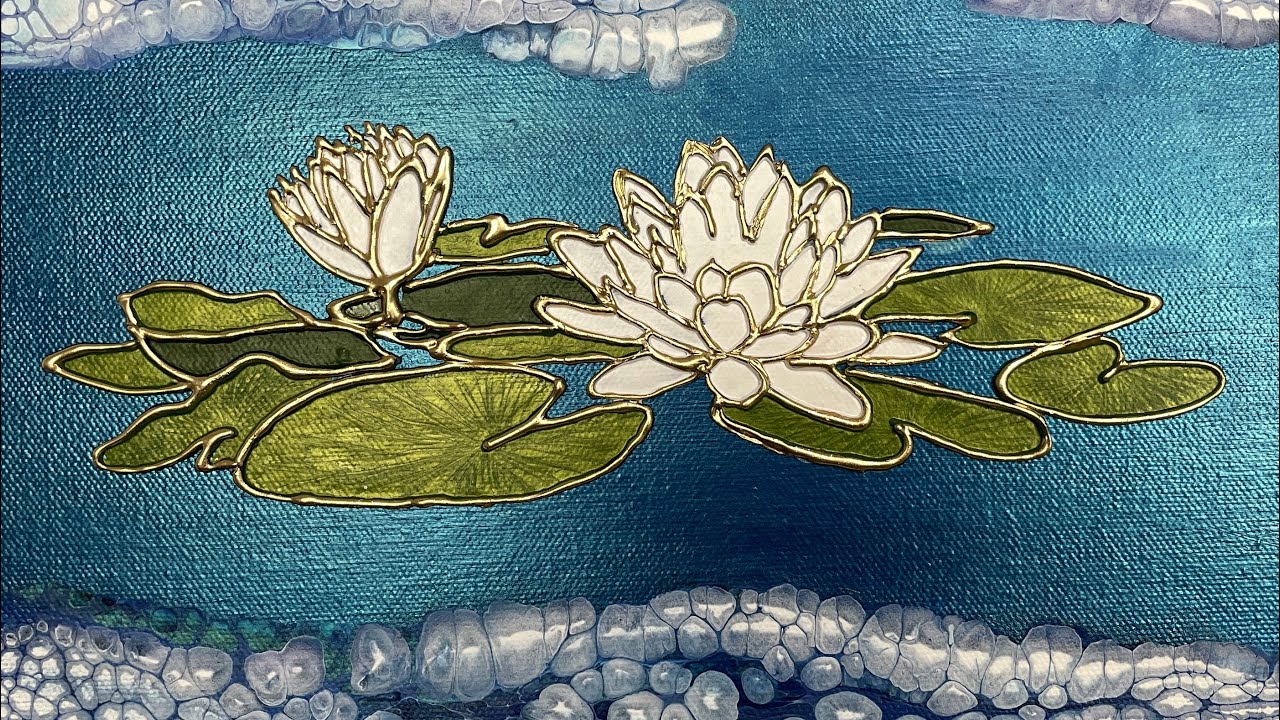 Embellishing Acrylic Pearl Pour with Tanya Mundt's Glue Gun Technique | Fluid Art Therapy