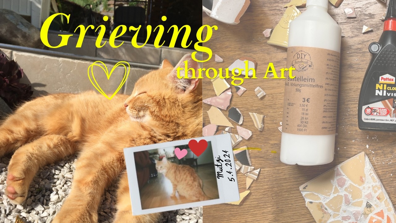 Art Therapy Activity for Pet Grief | DIY Mosaic Coaster