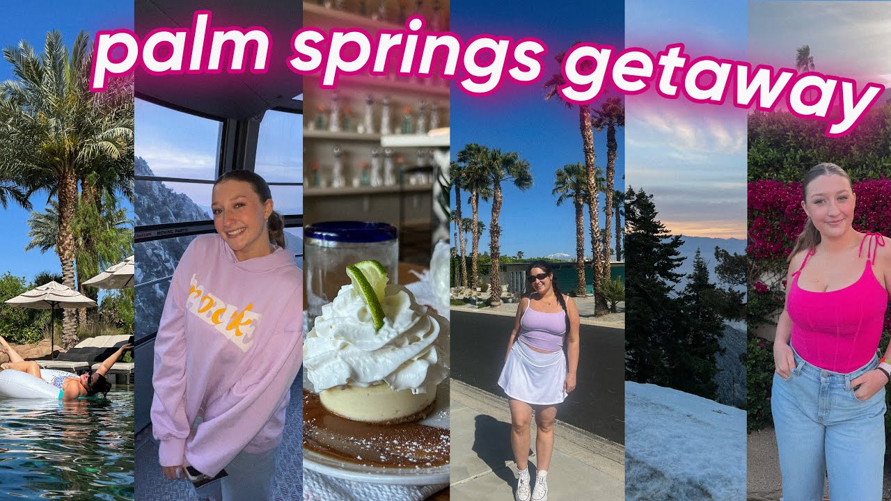 paradise in palm springs! airbnb tour, aerial tramway adventures, and moreee